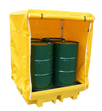 4 Drum Spill Pallet with outdoor cover - BP4C