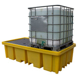 Double 1100 litre IBC Spill Containment Pallet Bund - BB2FW