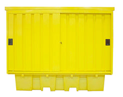 Twin IBC Spill Pallet Bund with hard cover - BB2HCS