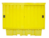 Twin IBC Spill Pallet Bund with hard cover - BB2HCS