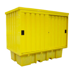 Twin IBC Spill Pallet Bund with hard cover - BB2HCS