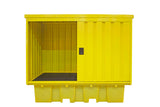 Twin IBC Spill Pallet Bund with hard cover - BB2HCS