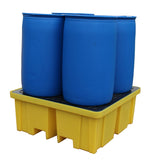 4 Drum Spill Pallet - Larger Sump Capacity - BP4XL