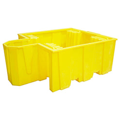 1100 litre IBC Spill Pallet Bund with Dispensing Area - BB1D