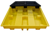 4 Drum Low Profile Spill Pallet - BP4L