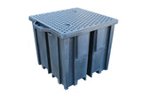 1100 litre IBC Spill Pallet Bund 4-Way Recycled - BB1FWR