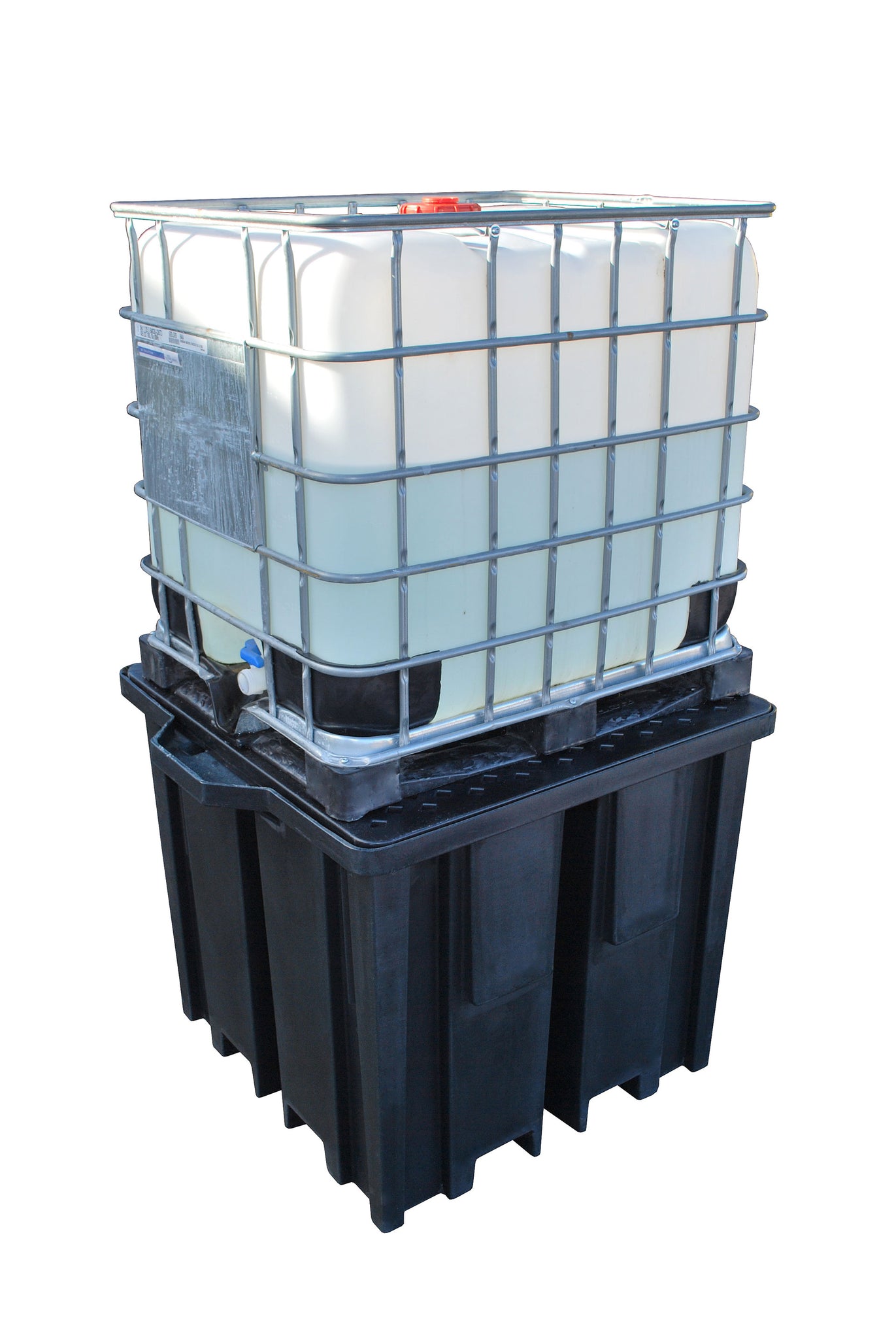 1100 litre IBC Spill Pallet Bund 4-Way Recycled - BB1FWR