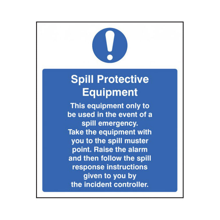 Spill Protective Equipment Sign