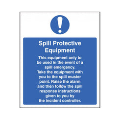 Spill Protective Equipment Sign