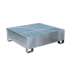 Steel spill containment pallet galvanised