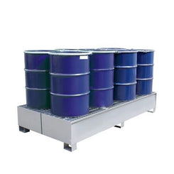 Steel spill containment pallet galvanised