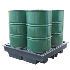 4 Drum Low Profile Spill Pallet Recycled - BP4LR