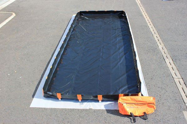 3750 Litre Portable Spill Bund 2.5m x 6m - PB7 – Oil Spill Products