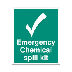 Emergency Chemical Spill Kit Sign