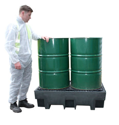 2 Drum Spill Containment Pallet Recycled - BP2R