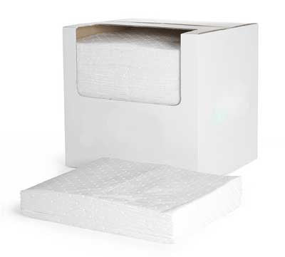 Oil Absorbent Pads Lightweight Dimpled